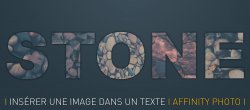 Gratuit Affinity Photo : Incruster une image dans un texte