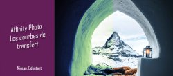 Astuce gratuite Affinity Photo - Les courbes de transfert de dégradé