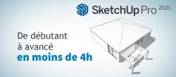Sketchup Pro 2021 : formation complète de débutant à avancé en 4h !