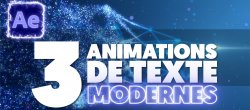 3 Animations de Texte Modernes sur After Effects 2021