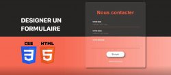 CSS Design, créer un formulaire de contact