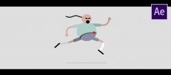 Animation en boucle de personnage sur After Effects - Cycle de course