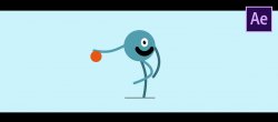 Animation en boucle de personnage sur After Effects - Le dribble (sans plugin)