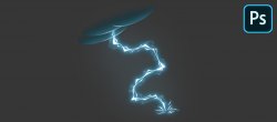 Peinture Digitale sur Photoshop - Peindre un Eclair Stylisé