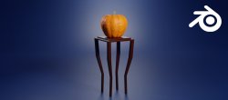 Illustration 3D sur Blender spéciale Halloween