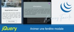 jQuery Facile Application #2/5 : Animer une fenêtre modale