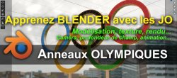 Anneaux Olympiques 3D avec Blender : Modélisation, Textures, Rendu