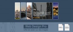 CSS Effet de slider sur des images