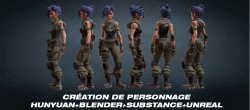 Création de personnage 3D pour Unreal Engine