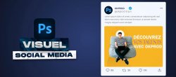 Création d'un visuel social média sur Photoshop
