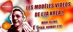 Gratuit IA KREA, Les modèles Vidéo : Wan, Pika, Kling, Hunyan, etc