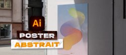 Gratuit : Poster abstrait en Illustrator