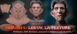 ZBRUSH 4 : Les UV, La texture
