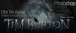 Créer une typo et un décor façon Tim Burton sur Photoshop