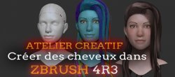 Créer des cheveux dans ZBRUSH 4r3