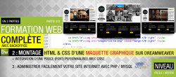Montage HTML/CSS d'une maquette graphique sur Dreamweaver