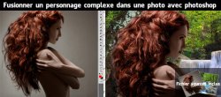 Fusionner un personnage complexe dans une photo