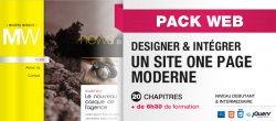 PACK WEB : Designez et Intégrez un site onepage