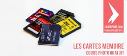 Cours photo gratuit : cartes mémoires