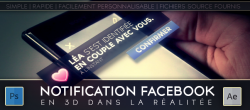 Notification Facebook en 3D