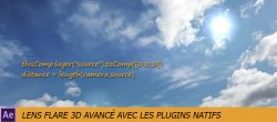 Lens Flare en 3D sans plugins additionnels