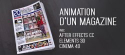 Animation d'un magazine avec Cinema4D et After Effects