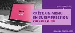 Créer un menu en surimpression