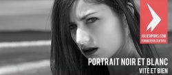Gratuit : Portrait en noir et blanc vite et bien