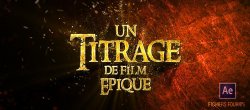 Titrage de film épique After Effects