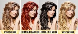 Photoshop : changer la couleur des cheveux