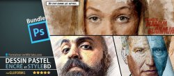 Pack artistique Photoshop : Dessin pastel, encré et style Bd