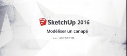 Gratuit Sketchup : Modélisation d'un canapé