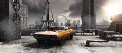 Dodge Challenger avec Element 3D V2.