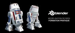 Blender modéliser R2-D5