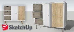 Modéliser un meuble à partir d'un photo dans Sketchup