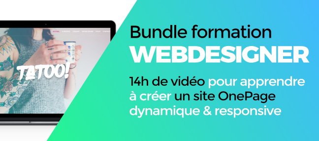 Tuto Bundle Formation WEBDESIGNER : Créer un site OnePage dynamique & responsive WordPress