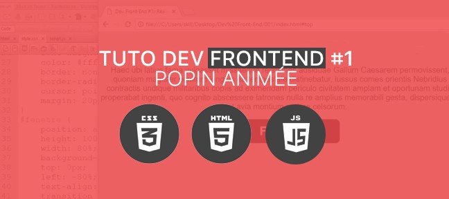 Tuto Dev. FrontEnd#1 : Popin animée CSS