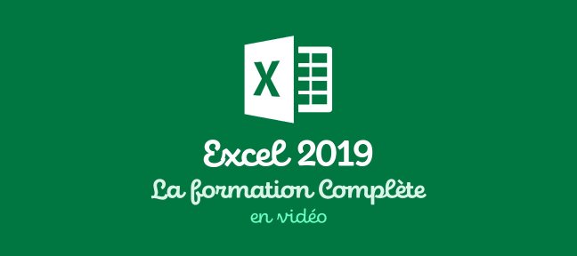 Tuto Excel 2019 : Formation complète Excel