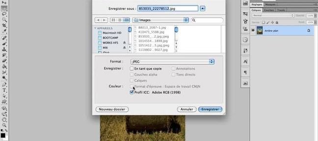 Tuto Enregistrer un document - Enregistrer pour le web - Exporter un document Photoshop