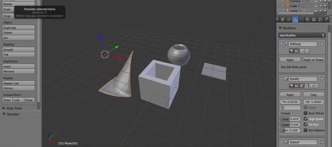 Blender Modifier SOLIDIFY