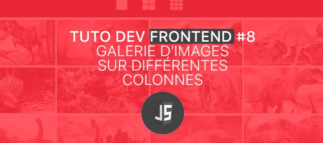 Tuto Dev. FrontEnd #8 : Galerie d'images sur différentes colonnes en JS JavaScript