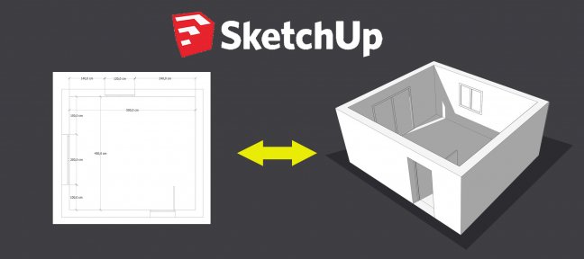 Tuto Travaillez en 3D et en 2D simultanément Sketchup