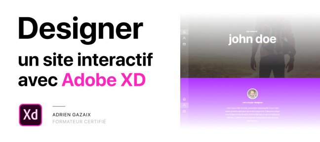 Designer un mini-site onepage interactif avec Adobe XD