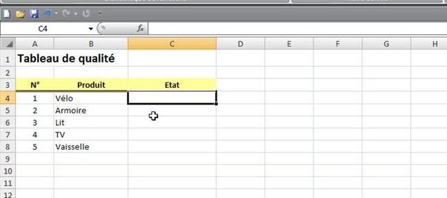 Créer une liste déroulante sous Excel