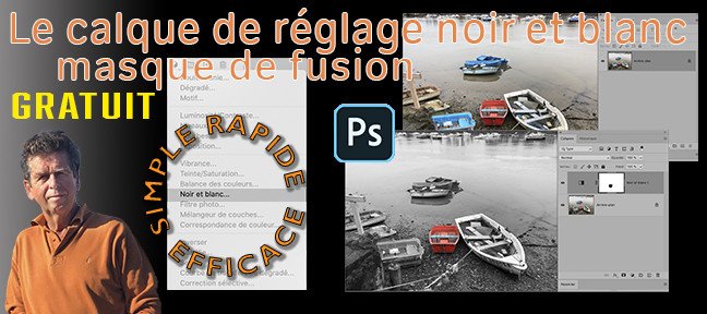 TUTO Gratuit Photoshop Le calque de r glage Noir et Blanc partiel sur Tuto