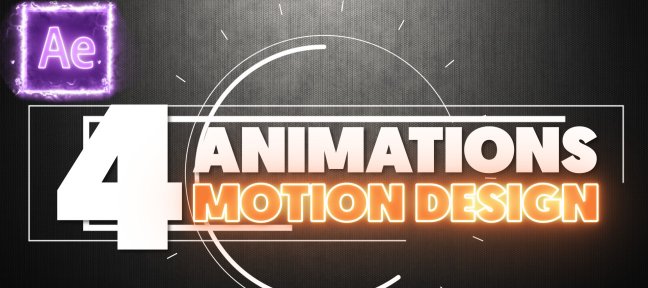 Gratuit : 4 animations Motion Design sur After Effects