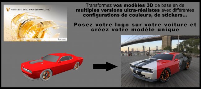 Comment préparer plusieurs versions d'une voiture 3D sur VRED
