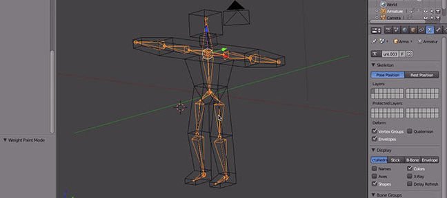 Tuto Les bases de l'armature d'un squelette pour l'animation Blender
