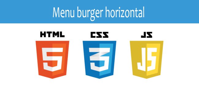 Tuto Menu burger horizontal CSS