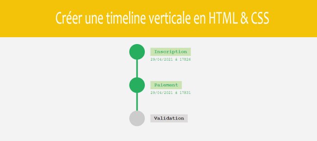 Tuto Créer une timeline verticale en HTML & CSS CSS